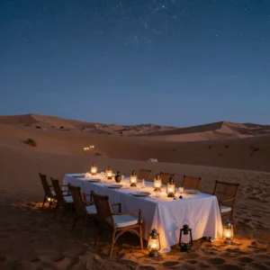 Dîner Étoilé sous les Tentures d'Agafay