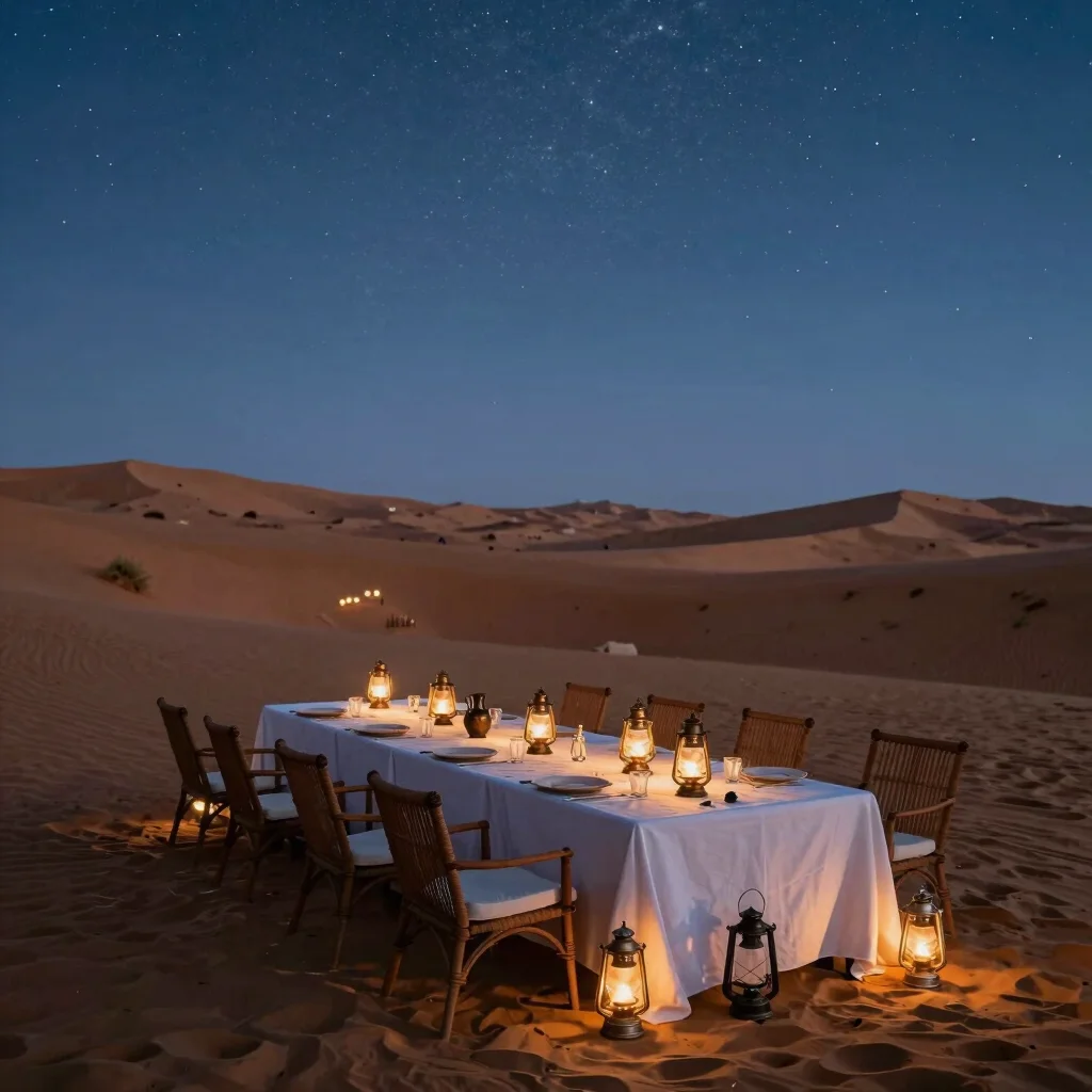Dîner Étoilé sous les Tentures d'Agafay